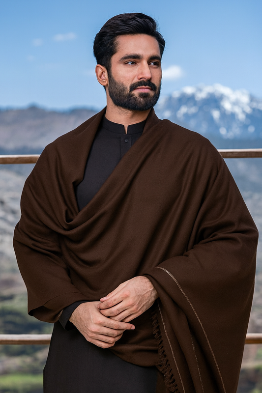 Sapphire Chocolate Brown Shawl